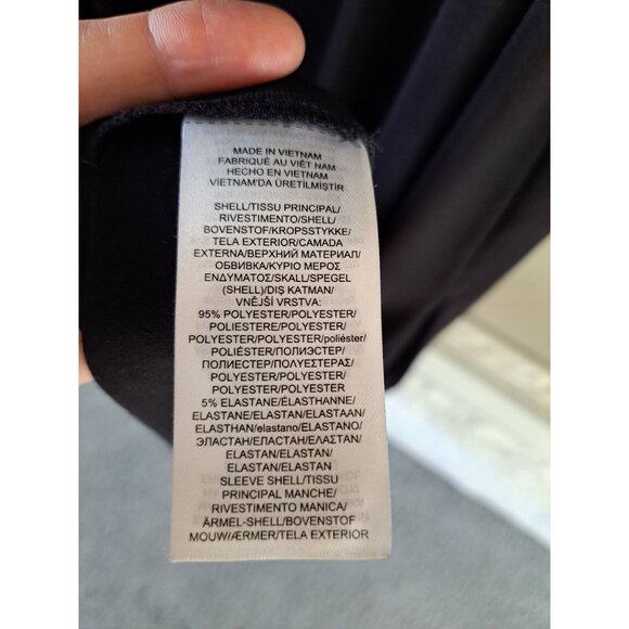 Lauren Ralph Lauren Black Gown Sequined Flutter Sleeves Size 14 Draped Women's - Picture 8 of 11